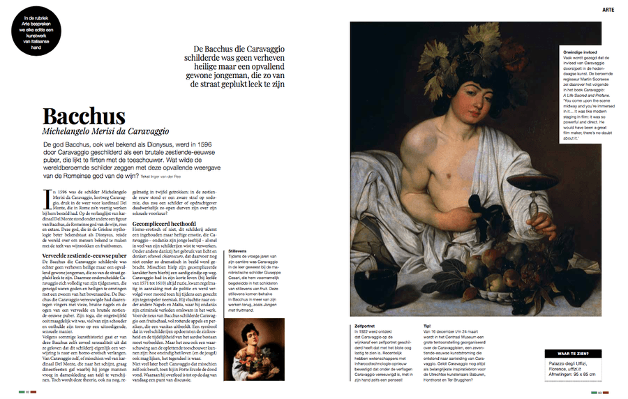 Bacchus door Caravaggio